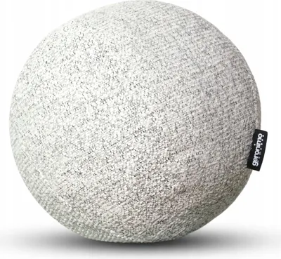 Zdjęcie produktu dla Geronimo | Okrągła poduszka dekoracyjna – szara – średnica 30 cm – można prać w pralce – dekoracja do salonu – antyalergiczna – JUMBLE