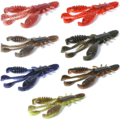 Produktbild von Lurejunks D-CRAW 7.6cm / 3' - 10 Gummikrebse, Farbe:Blue Sugar
