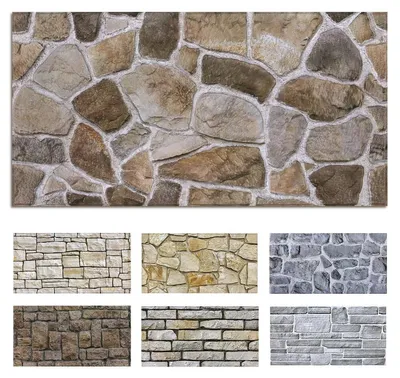 Produktbild von Wandpaneel Wandverkleidung 3D-Wandpaneel - Steinoptik - 58 x 30 cm - 12 Stück - Selbstklebend