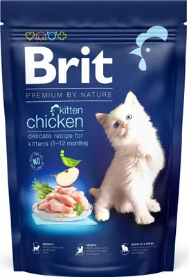 A bag of cat food for kittens.