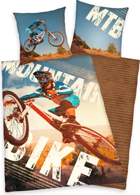 Produktbild von Young Coll. Mountainbike Bettwäsche,  80x80 U 135x200cm