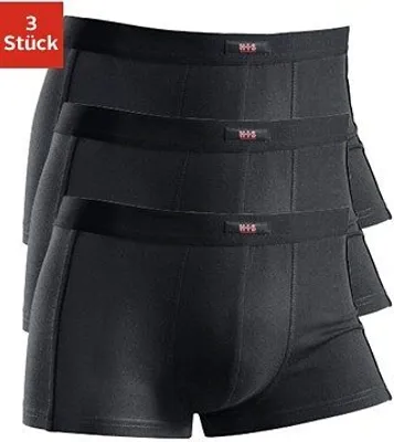 Produktbild von H.I.S. Boxer Boxershorts für Herren 3 -teilig schwarz Größe 9
