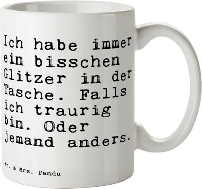 Produktbild von Mr. & Mrs. Panda Kaffeebecher Ich habe immer ein... - Weiß - Geschenk, Motivation, Sprüche, Freundinnen, Keramiktasse, Tasse mit Spruch, Becher, Kaffeetasse, Freundin