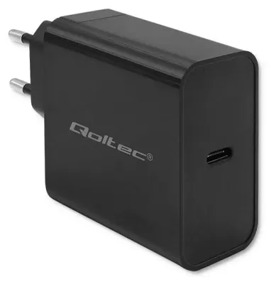 Image de Chargeur rapide Qoltec 52379 PD | 1 port USB-C | 65 W | 5-20 V | 3-3,25 A | Noir