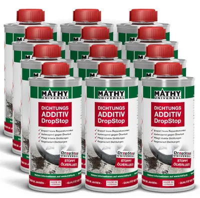 Produktbild von MATHY-DropStop Dichtungs-Additiv 12 x 250 ml - Öl-Additiv gegen Ölverlust