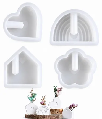 Produktbild von Silikonform Vase Gießform Set 4-teilig für Harz, Gips, Seife