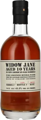 Image de Widow Jane 10 Years Old Straight Bourbon Whiskey 45,5% Vol. 0,7l