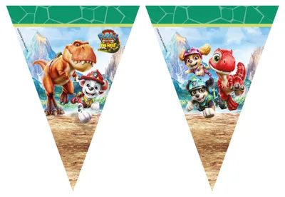 Produktbild von Paw Patrol Dino Movie Flaggenkette 2,3 m, KI-generiertes Bild
