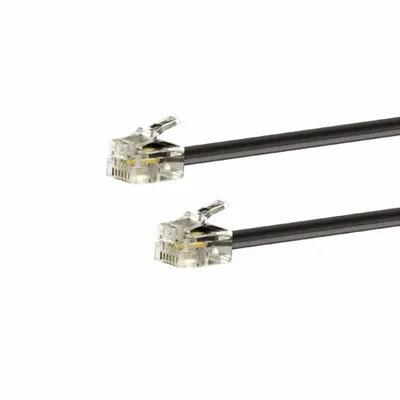 Produktbild von e+p T 11, 3 m, RJ-45, RJ-45, Transparent, Schwarz, Männlich, Männlich