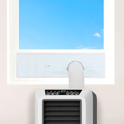 Produktbild von Fensterdichtungsset für mobile Klimaanlagen - 92x25x62cm - Fensterdichtung - Hitzeschutz - Klettverschluss - für mobile Klimaanlagen,Wäschetrockner