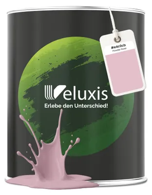 Produktbild von Wandfarbe Rosa Altrosa Matt Innenfarbe – Deckkraft Klasse 1, VOC-frei, Ohne Grundierung, Tropfarm – Wohnzimmer & Schlafzimmer – 2,5L – Veluxis (Antique Blush)