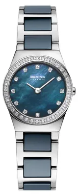 Productafbeelding van BERING keramische dameshorloge, grijs/blauw, modelnummer 32426-707