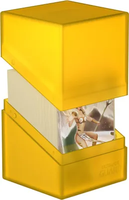 Zdjęcie produktu dla Ultimate Guard Boulder Deck Case 100+ standardowy rozmiar bursztynowy