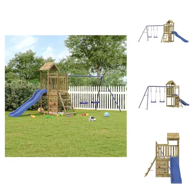 Produktbild von vidaXL Spielturm Imprägniertes Kiefernholz -  Schaukeln & Spieltürme