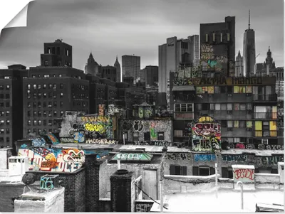 Produktbild von ARTland Poster Graffiti in New York Größe: 80x60 cm