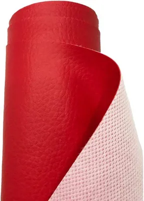Obrázok produktu pre Zrnkovaná umelá koža, 50 cm x 140 cm, červená látka, vodovzdorná