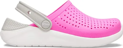 Produktbild von CROCS TM SHOES Lite Ride Clog Kids Mädchen Pantoletten pink, Massage Fußbett