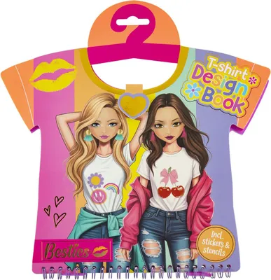 Produktbild von Besties T-shirt design buch 20 vel