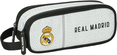 Produktbild von Doppelstiftmäppchen Real Madrid C.F. Weiß Grau 21 x 8 x 6 cm