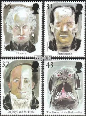 Produktbild von Briefmarken Großbritannien 1997 Mi 1692-1695 (kompl.Ausg.) postfrisch Gruselgestalten