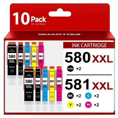 Immagine prodotto di Set di 10 cartucce d'inchiostro compatibili per Canon
