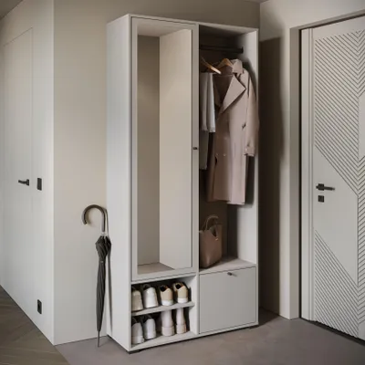 Immagine prodotto di MINIO go for it, set di armadi "DAFNI", armadio, 90 cm, con specchio, colore cashmere