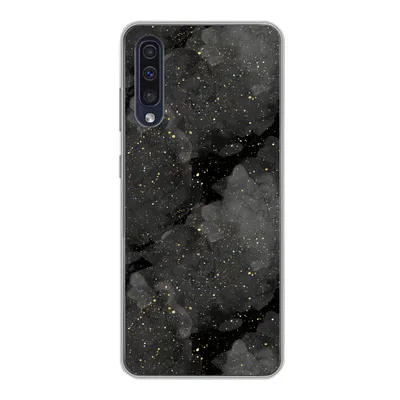 Produktbild von MuchoWow® Handyhülle Schutzhülle Hülle für Samsung Galaxy A30s Marmor - Glitter - Gold - Schwarz - Muster Silikon Softcase Handy Hülle - Karteninhaber