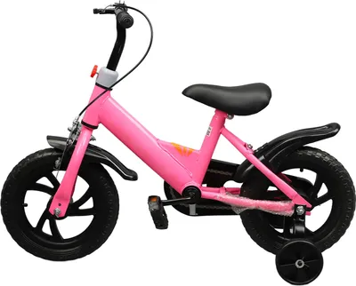 Produktbild von Kinder Pedal Fahrrad zum Gleichgewicht mit Trainingsrädern Kohlenstoffstahl