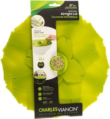 Image de Charles Viancin ARTICHOCKE 28 cm Silikon-Deckel Grün