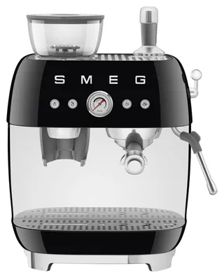 Produktbild von SMEG EGF03BLEU Espressomaschine mit Mahlwerk schwarz 50`s Style