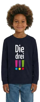 Produktbild von Spreadshirt Die Drei Ausrufezeichen Logo Teenager Premium Langarmshirt, 158/164 (12 Jahre), Navy