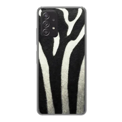 Produktbild von MuchoWow® Handyhülle Schutzhülle Hülle für Samsung galaxy a73 Tiermuster - Zebra - Schwarz - Weiß Silikon Softcase Handy Hülle - Handyhülle