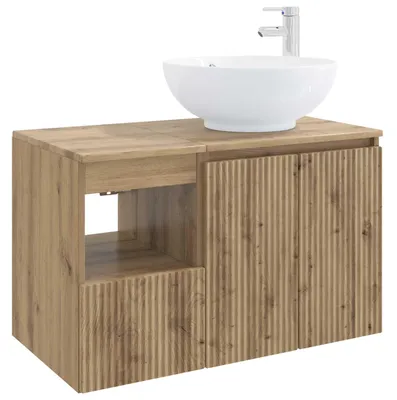 Produktbild von vidaXL Badezimmermöbel-Set 2 Stk. Artisan-Eiche Holzwerkstoff