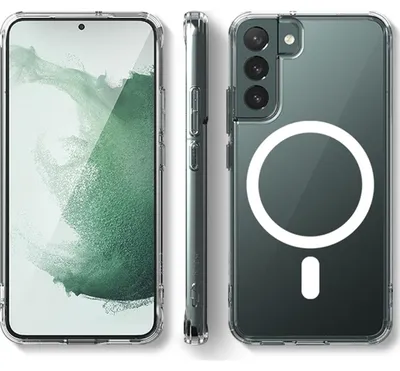 Produktbild von Mobigear Crystal – Transparente Handyhülle für Samsung Galaxy S24 mit MagSafe-Funktion, Hartschalen-Rückseite, stoßfest – Transparent