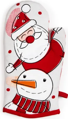 Produktbild von Excelsa Ofenhandschuh Snowman Baumwolle 32Xh2X18 Cm Bunt