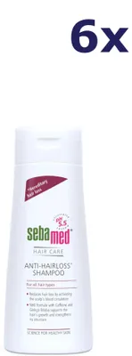 Produktbild von 6x Sebamed Anti-Hairloss Shampoo 200ml