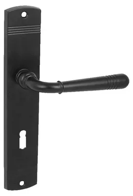 Produktbild von DOMINO Türgriff-Garnitur LOFT BB-Buntbart Langschild Schwarz