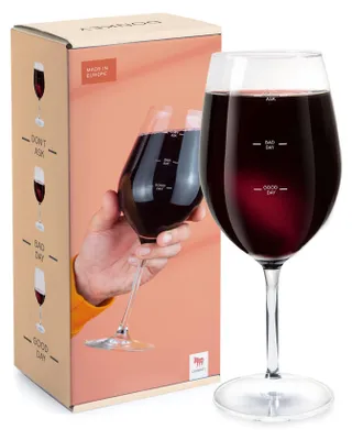XL Weinglas mit Stimmungsbarometer – 560 ml, lustiges Geschenk