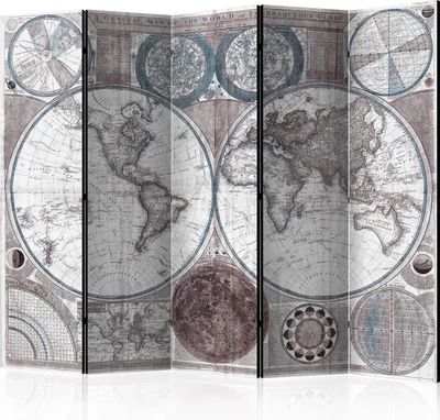 Immagine prodotto di Schermo monofacciale Mappe 225x172 cm 5 pezzi grigio