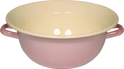 Produktbild von Riess Emaille Miniweitling Ø 14 cm Schüssel mit Henkel rosa pastell
