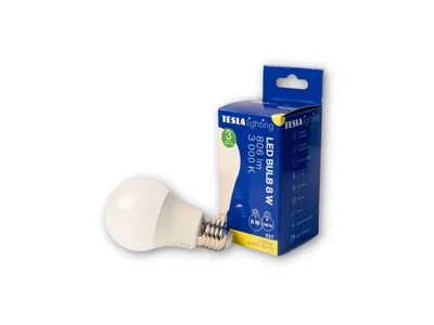 Obrázek produktu pro Tesla - LED žárovka BULB, E27, 8W, 230V, 806lm, 25 000h, 3000K teplá bílá, 220st
