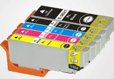 Image de 5 cartouches d'encre compatibles T26 XL pour Epson Expression Premium XP-510, 520, 600, 605, 610, 615, 620, 625, 700, 710, 720, 800, 810, 820