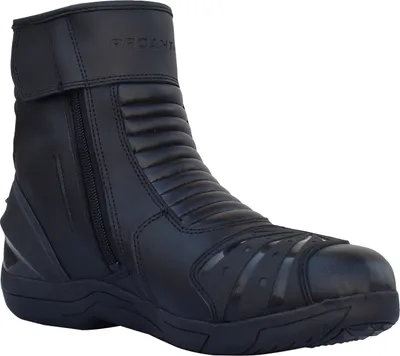 Produktbild von PROANTI Motorradstiefel Leder Motorrad Stiefel kurze Racing Motorradschuhe - 42