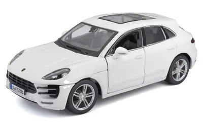 Obrázok produktu pre Model Porsche Macan od Bburago, biela metalíza, mierka 1:24