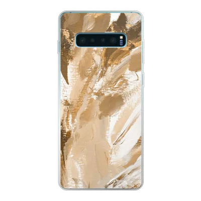 Produktbild von MuchoWow® Handyhülle Schutzhülle Hülle für Samsung Galaxy S10 Lite Farbe - Gold - Beige Silikon Softcase Handy Hülle - Schutz