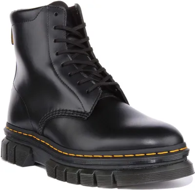 Produktbild von Dr Martens Rikard Herren Glatt Leder Schnürung Plattform Stiefel Schwarz – undefined / Schwarz