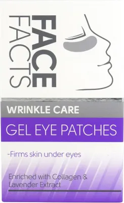 Immagine prodotto di Face Facts | Eye Pads Gel - 4 pezzi - Con collagene - Anti-età - Riduzione delle rughe - Lavanda