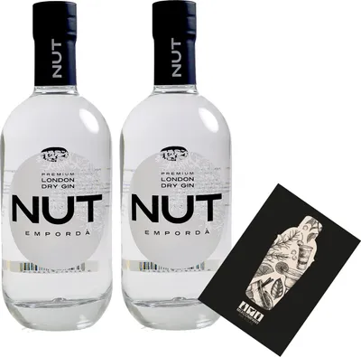 Produktbild von NUT 2er Set Emporda London Dry Gin 2x 0,7L (45% Vol) 13 Botanicals NUT Distillery- [Enthält Sulfite]