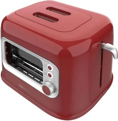 Produktbild von Cecotec Retrovision Toaster Rot One Size / EU Plug Rot One Size