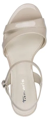Produktbild von Tamaris Damen Sandalette mit rutschfestem Stilettoabsatz 1-28314-46, Größe:39 EU, Farbe:Beige